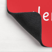 Be My Valentine Red Typography Mousepad Muismat (Hoek)