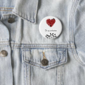 Be my Valentine Ronde Button 5,7 Cm (In situ)