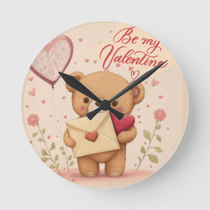 Be my Valentine Ronde Klok