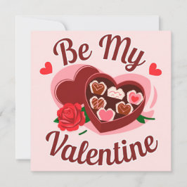 Be my valentine sweets feestdagenkaart