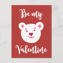 Be My Valentine Teddy Bear for Kids Feestdagenkaart