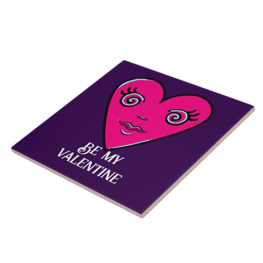 Be My Valentine Tegeltje (Zijkant)