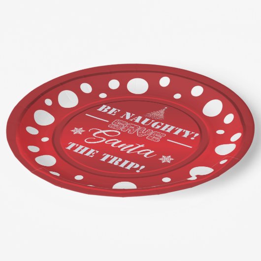 Be Naughty Christmas design Bord (Gekanteld)