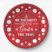 Be Naughty Christmas design Bord (Voorkant)