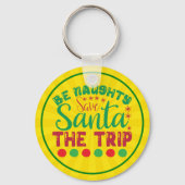 Be Naughty Save Santa De reis-81634 Sleutelhanger (Achterkant)