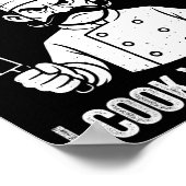 Be Nice I Cook Your Food Chef Culinary Chefs Cooks Poster (Hoek)