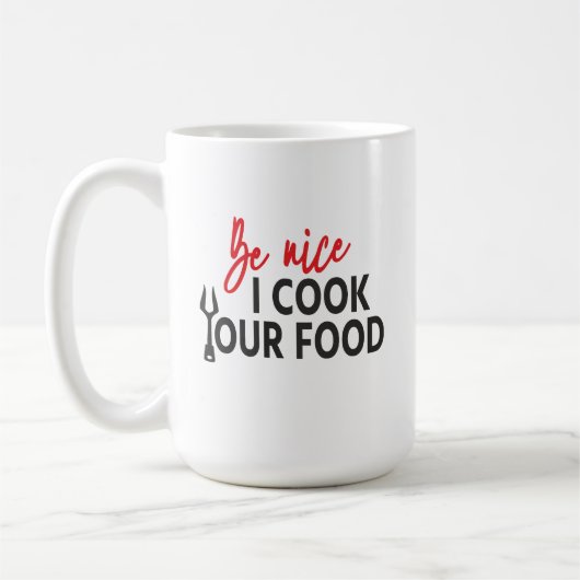Be nice I cook Your food - Relationship rules Koffiemok (Links)