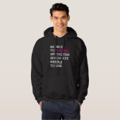 Be Nice To Nurses We Choose Needle Size Nurse RN N Hoodie (Voorkant volledig)
