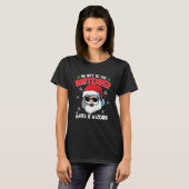 Be Nice To The Bartender Santa Is Watching  Christ T-shirt (Voorkant volledig)