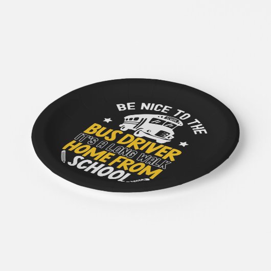 Be Nice To The Bus Driver Papieren Bordje (Gekanteld)