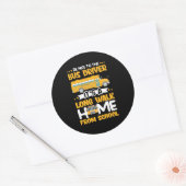 Be Nice To The Bus Driver Ronde Sticker (Envelop)