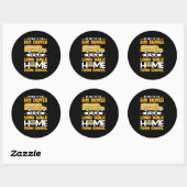Be Nice To The Bus Driver Ronde Sticker (Vel)