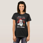 Be Nice To The English Teacher Santa Is Watching C T-shirt (Voorkant volledig)
