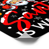 Be Nice To The Nurse Santa Is Watching Christmas X Poster (Hoek)