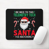 Be Nice To The Telemetry Tech Santa Is Watching Ch Muismat (Met muis)