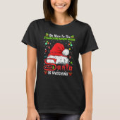 Be Nice To The Utilization Review Nurse Christmas T-shirt (Voorkant)