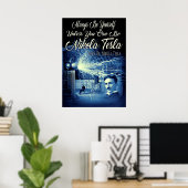 Be Nikola Tesla Poster (Thuiskantoor)