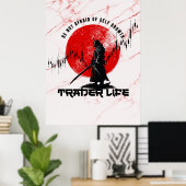 Be not afraid | Motivation | Samurai N Marble Poster (Thuiskantoor)