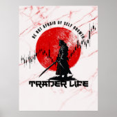 Be not afraid | Motivation | Samurai N Marble Poster (Voorkant)