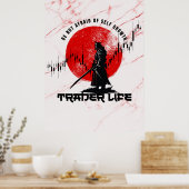 Be not afraid | Motivation | Samurai N Marble Poster (Keuken)
