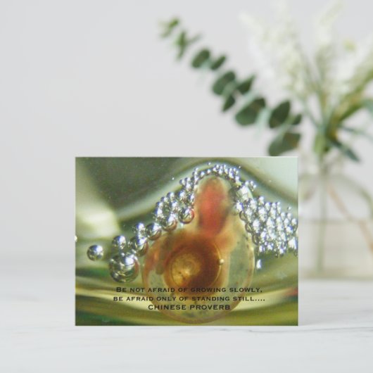 Be not afraid of growing slowly, be a... briefkaart (Staand voorkant)