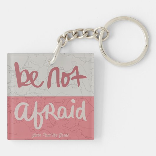 Be not afraid sleutelhanger (Achterkant)
