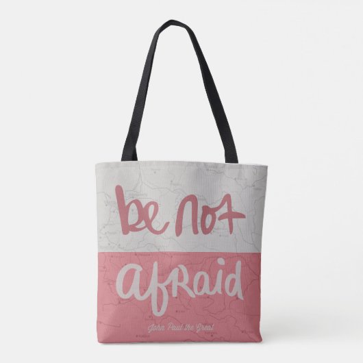 Be not afraid tote bag (Achterkant)