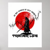 Be not afraid | Trade Motivation | Samurai Poster (Voorkant)