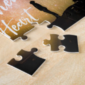 Be of Good Courage night sky - Psalm 31:24 Jigzaag Legpuzzel (Zijkant)