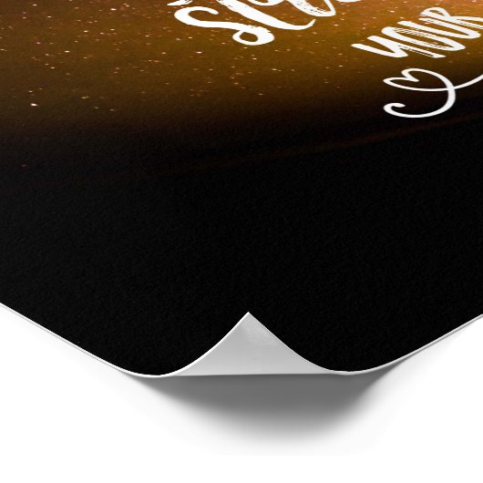 Be of Good Courage night sky - Psalm 31:24 Poster (Hoek)