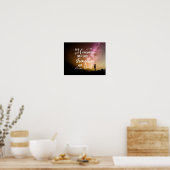 Be of Good Courage night sky - Psalm 31:24 Poster (Keuken)