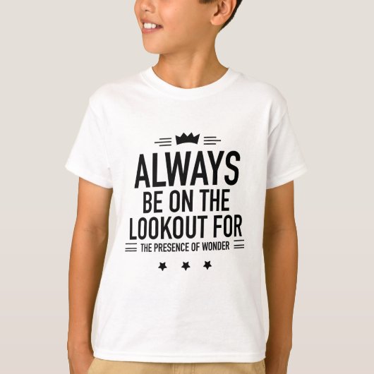 Be on lookout black t-shirt (Voorkant)