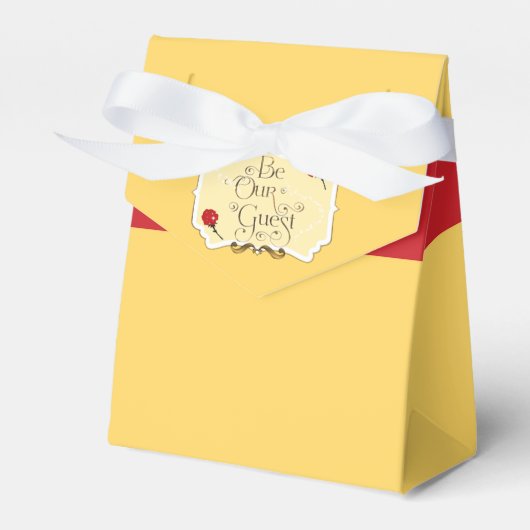 BE ONZE GAST Red Rose Verjaardagsfeestje Favor Box Bedankdoosjes (Voorkant Zijde)