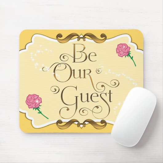 BE ONZE GEFONDE Goudroze roze Muismat (Met muis)