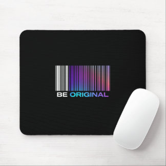 Be Original – Holographic Barcode-Inspired Muismat