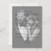 Be our Guest Black Wedding Fancy Frame Branches Save The Date (Achterkant)