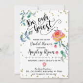 Be Our Guest Bruidsuitnodiging Aquarel Kaart (Voorkant)