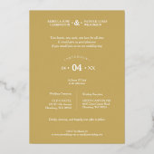 Be Our Guest Collage 2 Photos Romantic Wedding Folie Uitnodiging (Achterkant)