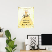 Be our Guest Princess Bruiloft Feest Welkomstbord Poster (Thuiskantoor)