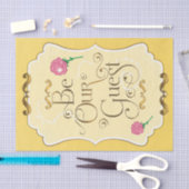 Be Our Guest Roze Rozen Geel Goud Prinses Tissuepapier (Craft)