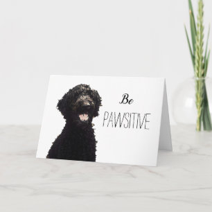 Be Pawsitive - Labradoodle Kaart