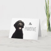 Be Pawsitive - Labradoodle Kaart (Voorkant)