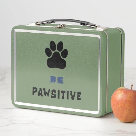 Be Pawsitive Lunch Box – Cute & Uplifting (In situ)