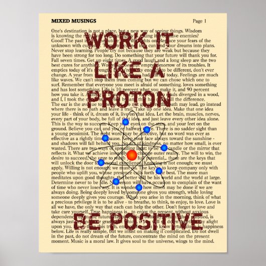 BE POSITIEF — Art print (Voorkant)