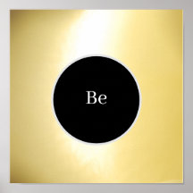 "BE"-Poster