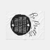 Be Pretty Strong Brave Kind Kindness Insration Mot Fleece Deken (Voorkant (Horizontaal))