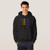 Be Proud No Matter What Others Say LGBTQ Rainbow F Hoodie (Voorkant volledig)