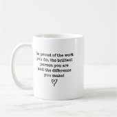 Be Proud Of Your Work Sitive Quote Gift Koffiemok (Links)