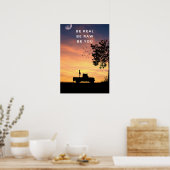 Be real. Be raw. Be you. Inspirational Poster (Keuken)