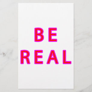 BE REAL Gibney Het MUSEUM Zazzle Gifts Briefpapier